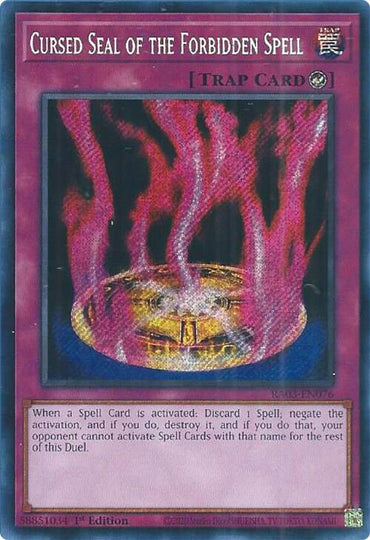 Cursed Seal of the Forbidden Spell (Secret Rare) [RA03-EN076] Secret Rare